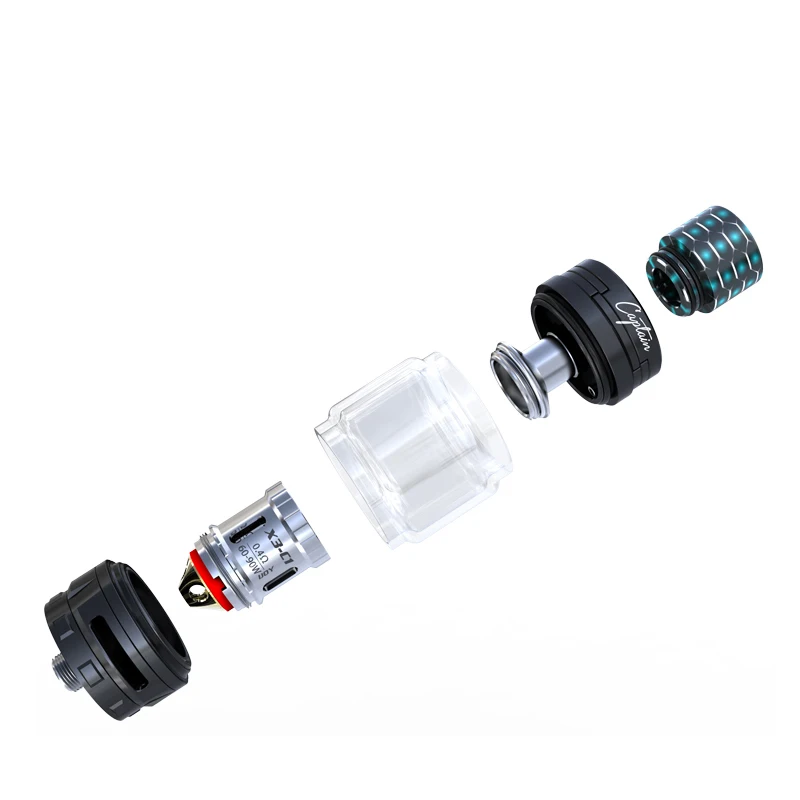 Оригинальный бак IJOY Captain X3 sub ohm 6 мл с 8 пузырьковым стеклом скользящим верхним