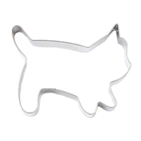4 pcs stainless steel cat shape biscuit pastry cookie cutter cake decor baking mold mould tools best price