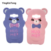3d cartoon hug me bear soft silicone cover for iphone 5s 6 6s 7 8 plus x xr 11 12 13 pro phone case for samsung j5 j7 2016 coque
