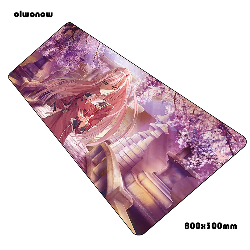 Size 800x300x2mm Коврик для мыши darling in the franxx, 800x300x2 мм, очаровательные коврики для компьютерной мыши, игровые аксессуары, HD Коврик для мыши с узором, игры для геймеров - Цвет: Size 800x300x2mm