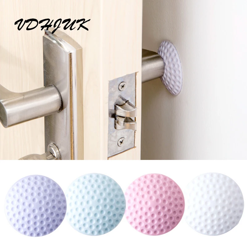 Самоклеящиеся круговые настенные защитные бамперы для дверных ручек буферные