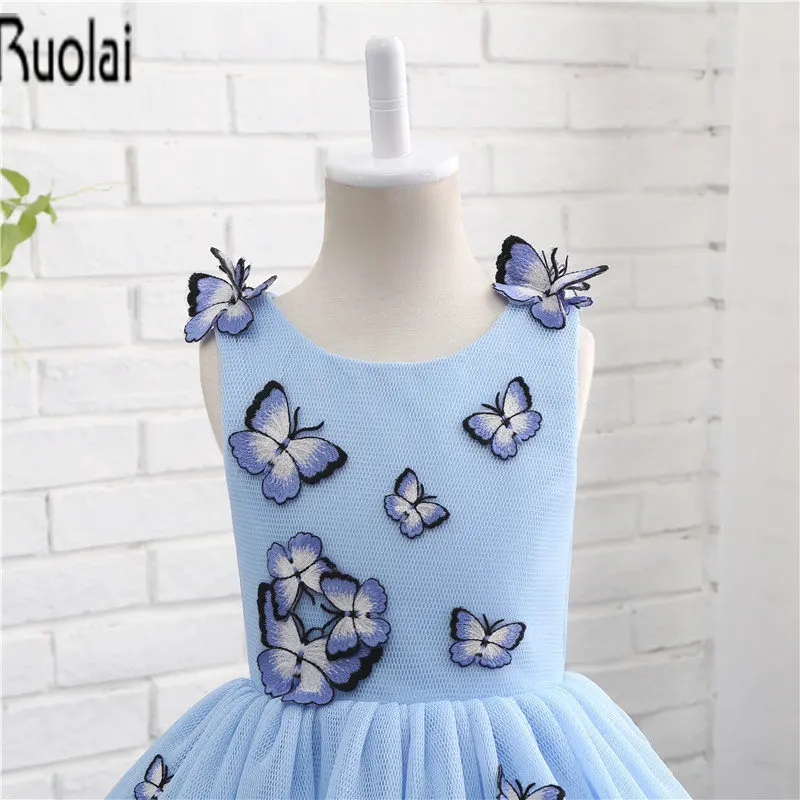 In Stock Lovely Tulle Appliques Real Sample Ball Gown Sleeveless Flower Girl Dresses For Wedding Party | Свадьбы и торжества