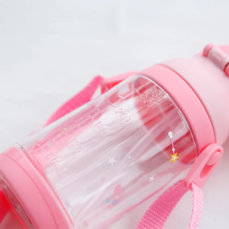 2 способа детская пластиковая бутылка для воды с соломинкой и ручкой BPA бесплатно Единорог тритан бутылка для воды портативный спортивный стакан