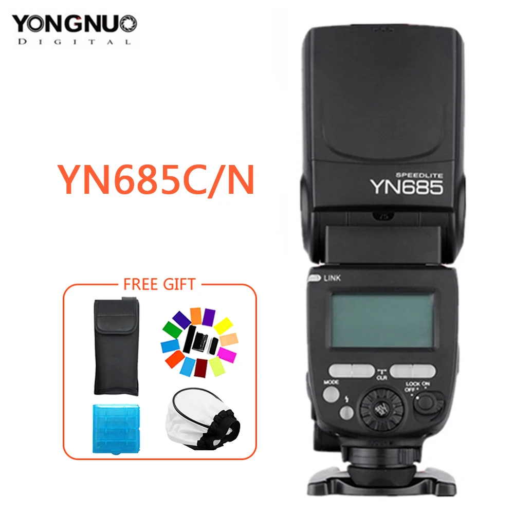 YONGNUO GN60 YN685 Беспроводная TTL вспышка Speedlite HSS 1/8000 для Canon Nikon поддержка YN560IV YN560 TX RF605
