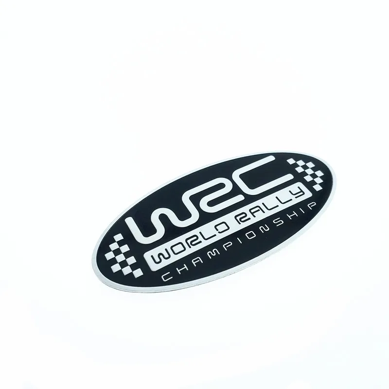 3D WRC World Rally Championship эмблема из алюминиевого сплава наклейка Черный Красный
