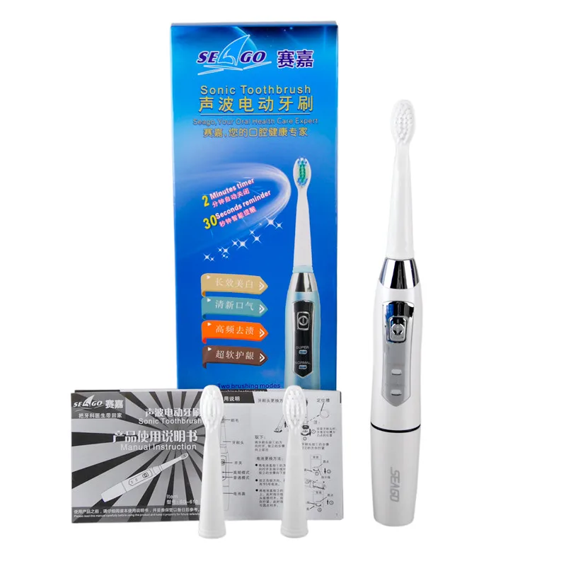 Top Sale Seago SG-610 Sonic Electric Adult Timer Brush battery Rechargeable Tooth Brushes | Бытовая техника