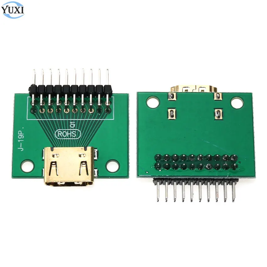 YuXi 1 шт. HDMI A Тип 19Pin печатная плата соединительные провода уплотнения HD розетка