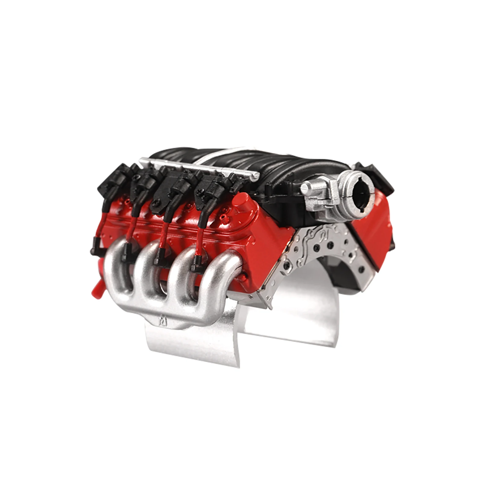 Для DJC-0641 LS3 V8 6.2L имитация крышки двигателя+ радиатор двигателя Вентилятор общего использования для 1/10 весы Trx4 Jeep Land Rover d90/110/130