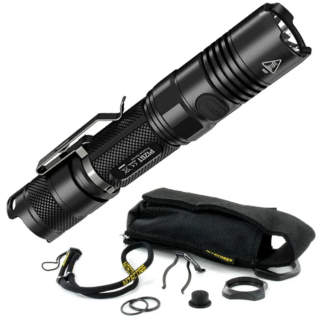 NITECORE P12GT тактический фонарь CREE XP L HI V3 max 1000 люмен дальность луча 320 м ручной +