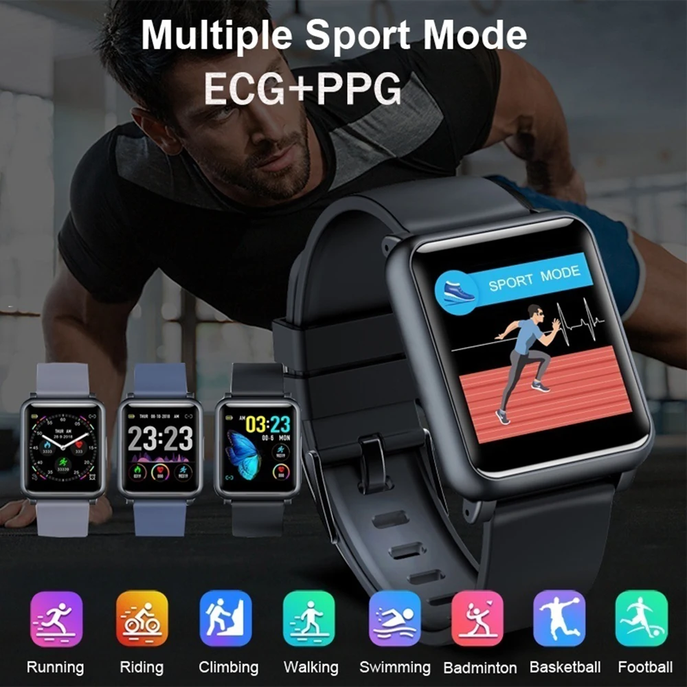 Спортивные Смарт-часы H9 Смарт-часы ЭКГ+ PPG монитор IP67 водонепроницаемый смарт-браслет HR кровяное давление Смарт-часы для мужчин и женщин браслет
