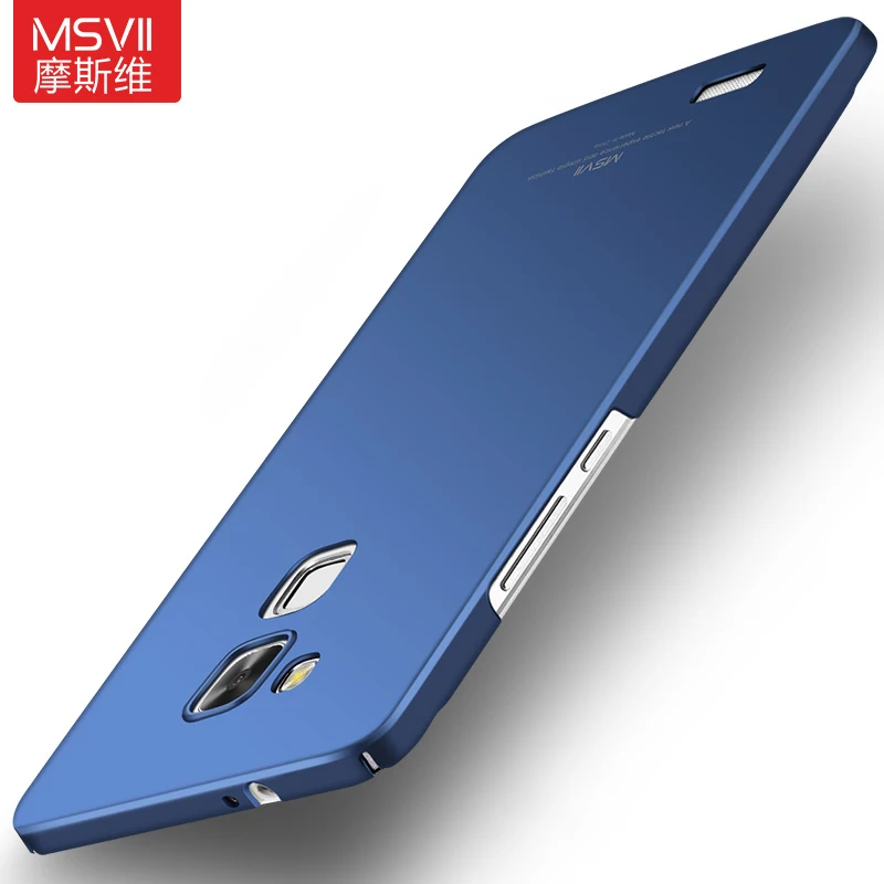MSVII бренд для huawei Ascend mate 7 чехол матовый Жесткий Coque черный тонкий модный корпус
