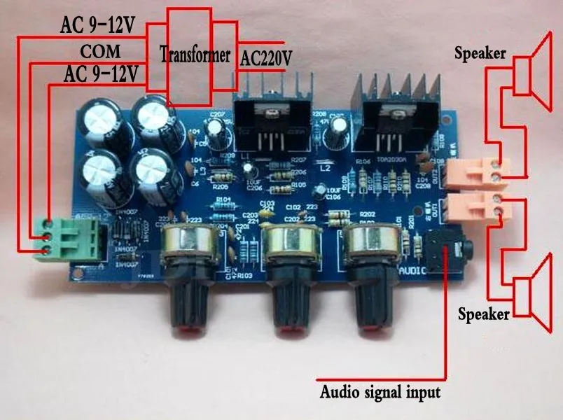 DIY Набор 18 Вт + TDA2030A Hifi стерео усилитель мощности с корпусом|stereo power amplifier|amplifier apower