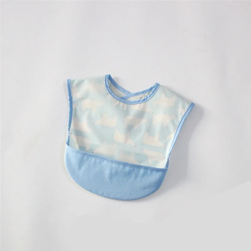 Toddler Baby Waterproof Sleeveless Bibs Burp Apron Polar bear Feeding Smock Clothing &amp Cloths | Детская одежда и обувь