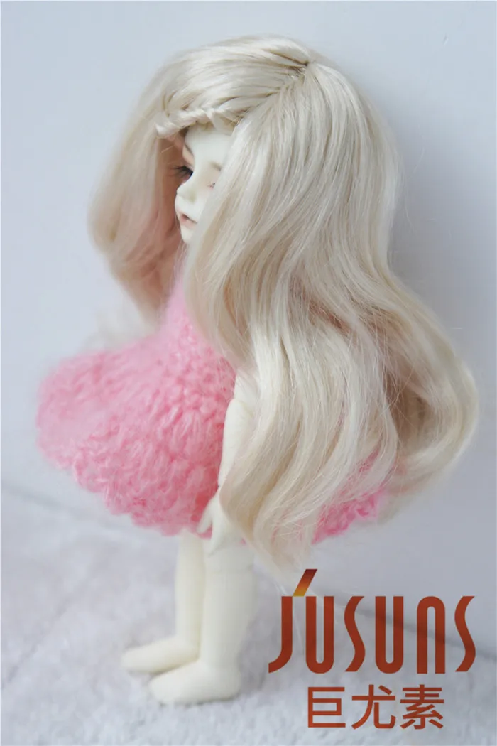 JD204 1/12 BJD парик 4-5 дюймов синтетический мохеровый парик леди вьющиеся BB парики куклы аксессуары