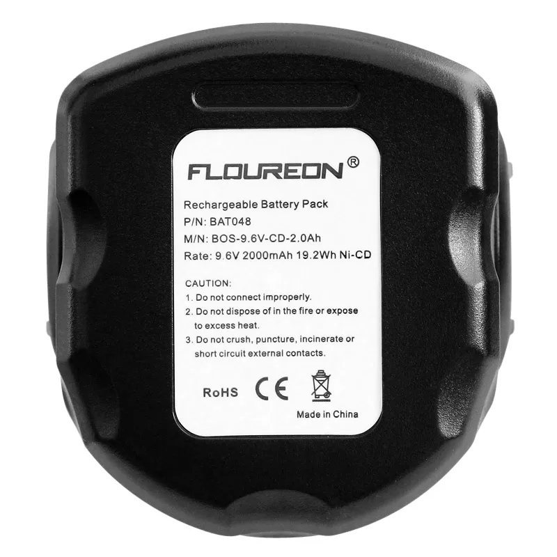 Аккумуляторная батарея FLOUREON BAT048 9 6 В 2000 мА/ч электроинструменты для Bosch Drill PSR 960 Ni-CD
