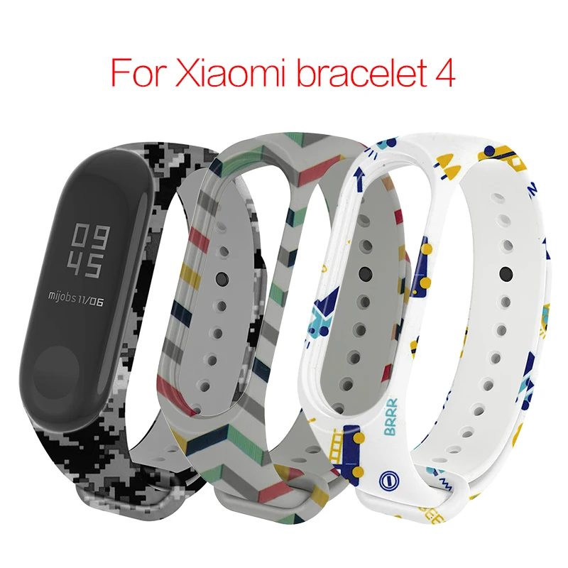 Сменный силиконовый ремешок для Miband 4 умных часов Xiaomi Mi 3 4|Смарт-аксессуары| |