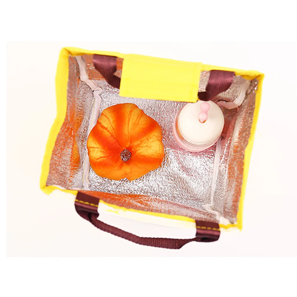 Собака кошка мультфильм самоклеющиеся Путешествия Дети Ланч сумка