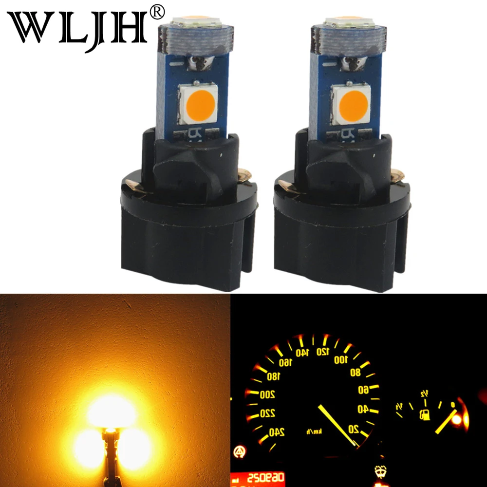 WLJH 6x T5 светодиодный светильник Canbus 74 2721 73 поворотный разъем Замена для приборной панели Gauster кластер тире Спидометр лампа