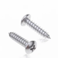 10pcs m5 m6 gbt845 pan head self tapping screws 304 stainless steel phillips drive sheet metal screws length 6 8 10 12 16 60mm