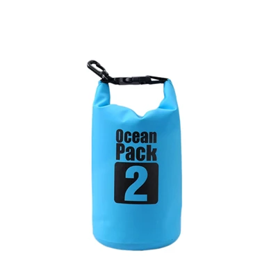 2L Сумка для плавания на лодках, водонепроницаемая, сухая, 2L/5L/10L/15L/20L/30L, для спорта на открытом воздухе, рафтинг, Каякинг, парусное каноэ, синий, ПВХ, sac etanche A20 - Цвет: 2L