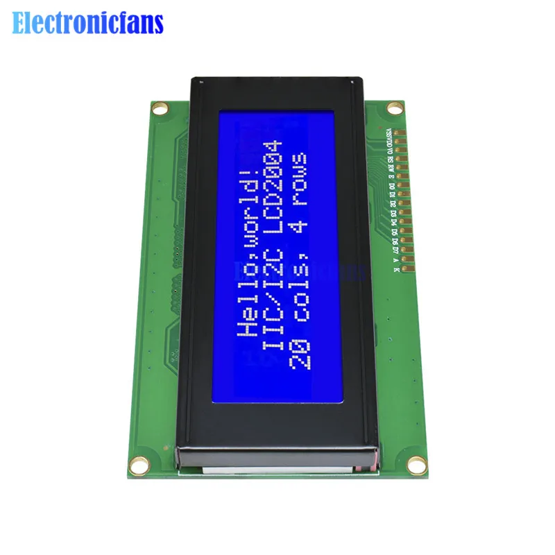 Новинка 2004 204 20X4 символьный ЖК дисплей модуль синий черный свет|lcd display module|display
