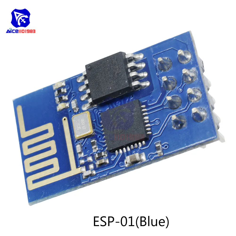 ESP-01(Blue) CH340 CH340G USB к ESP8266 ESP01 ESP01S Серийный адаптер wifi беспроводной модуль Bluetooth макетная плата программист для Arduino - Цвет: ESP-01(Blue)