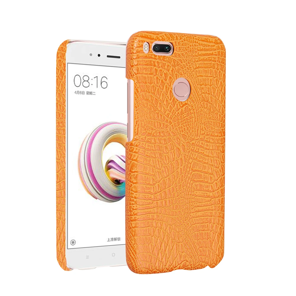 Роскошные Крокодил кожаный чехол для XiaoMi 5X кожи СПП ударопрочный жесткий корпус