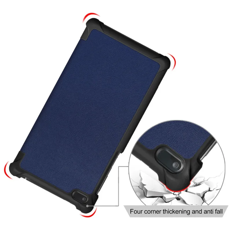 Смарт чехол из искусственной кожи для Lenovo Tab 7 полиуретановой 7504F N дюймов TB 7504X