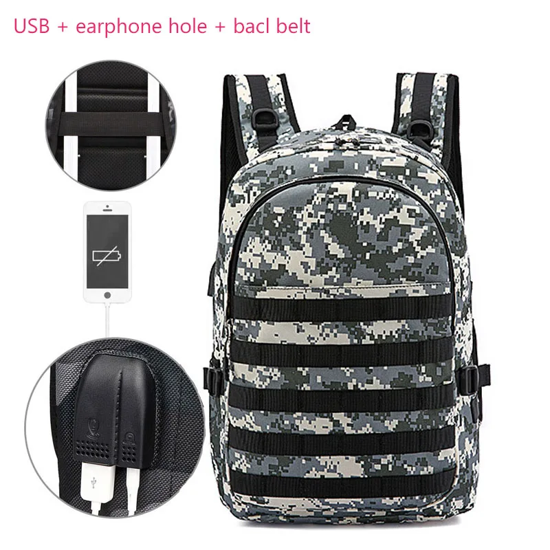 plus ACU USB военный рюкзак, тактическая сумка, камуфляжные дорожные сумки, рюкзаки для улицы, мужские школьные рюкзаки, Mochila, для пеших прогулок, кемпинга, XA784WA - Цвет: plus ACU