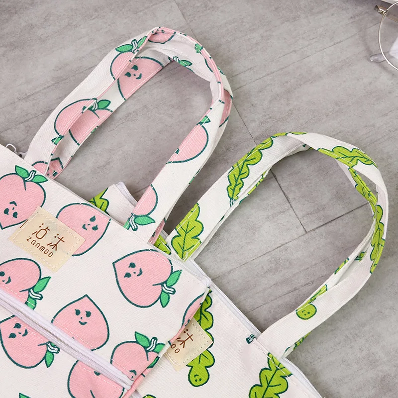 Папка MIRUI с рисунком растений большая простая тканевая оксфордская сумка милыми