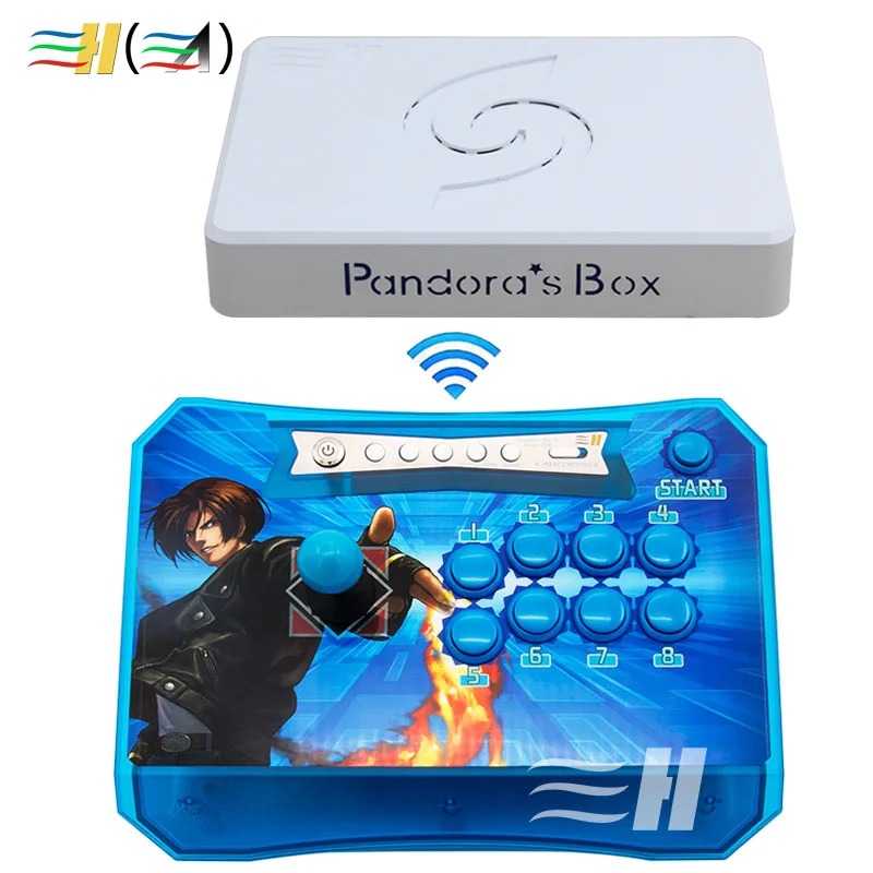 Pandora box 6 1300 in 1 wireless console arcade games 2 Players joystick button usb arcade controller HDMI VGA USB for pc TV PS3