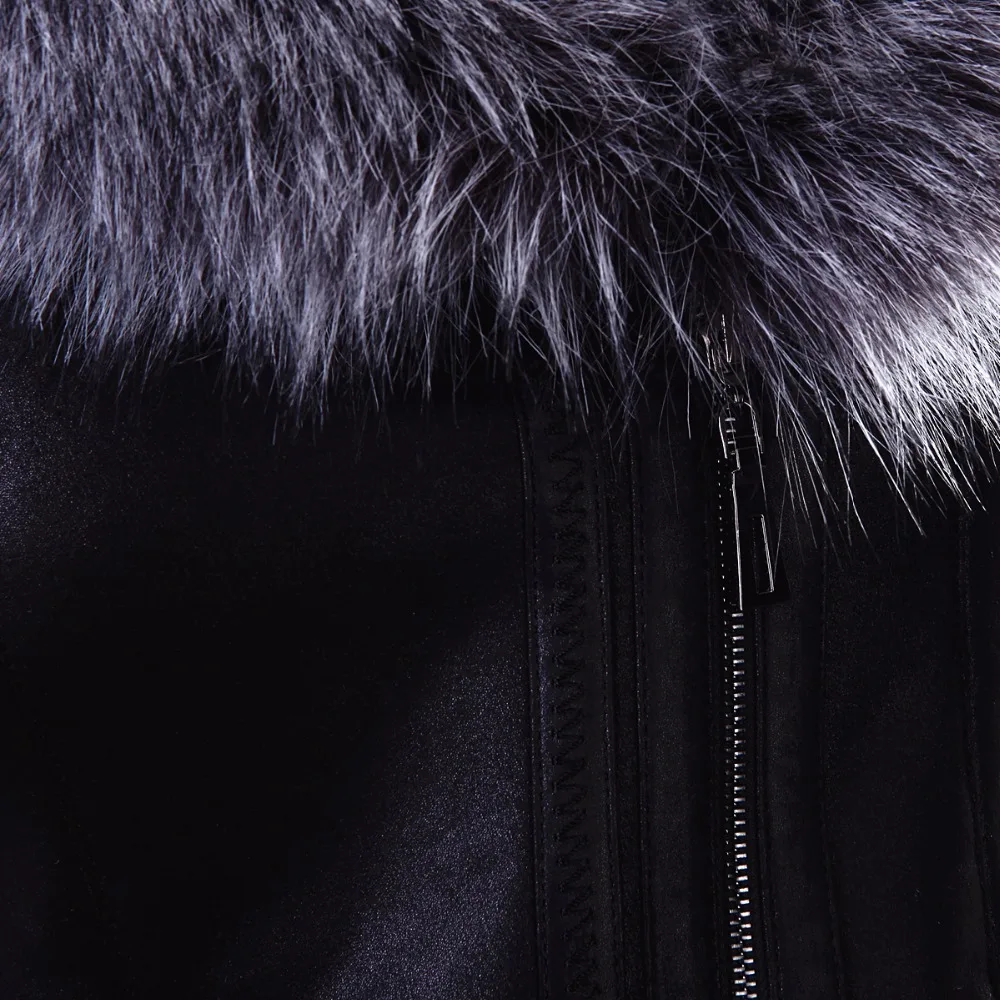 Прямым поставщиком завода Лиса натуральный Мех Леди костюм разделе