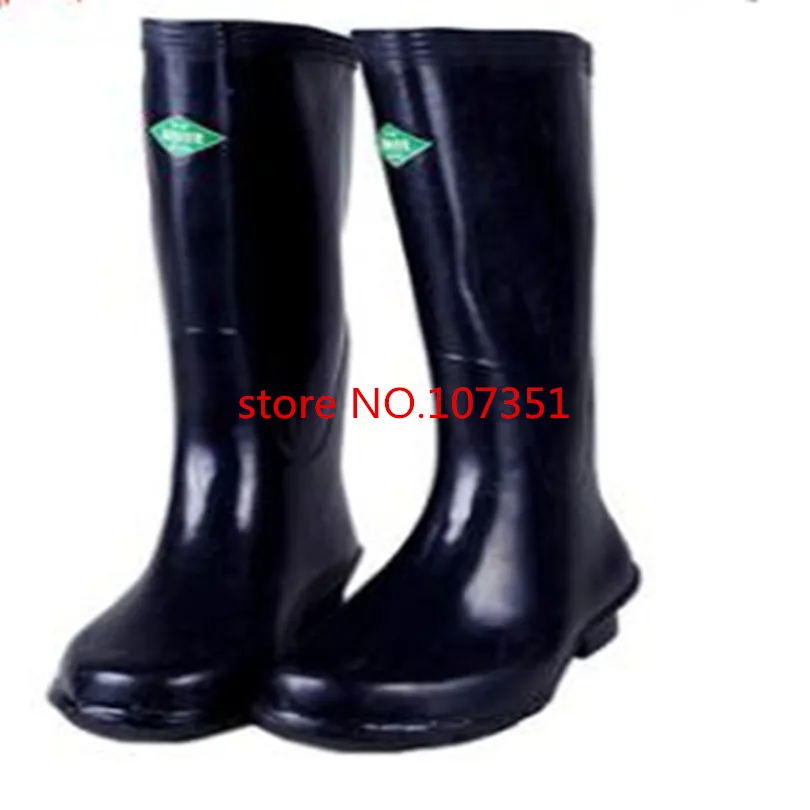 

Acid-proof long tube rubber boots for anti-corrosion and anti-chemical safety rain boots