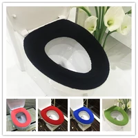 comfortable soft multicolor bathroom toilet set thickening washable toilet seats cover toilet mat winter warm o ring potty sets