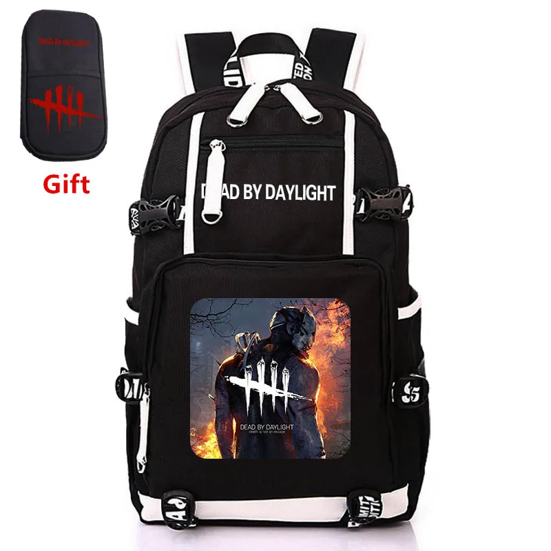 Рюкзак с принтом Dead by Daylight, рюкзак с игровой символикой, usb зарядка, рюкзак для ноутбука, большой рюкзак для путешествий, брезентовые школьные сумки, унисекс, рюкзак