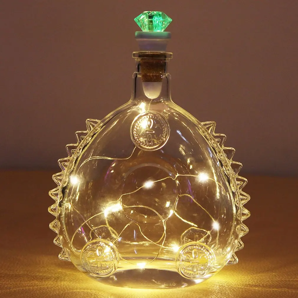 ICOCO USB Романтический светодиодный пробковая лампа бар перезаряжаемая пробка для