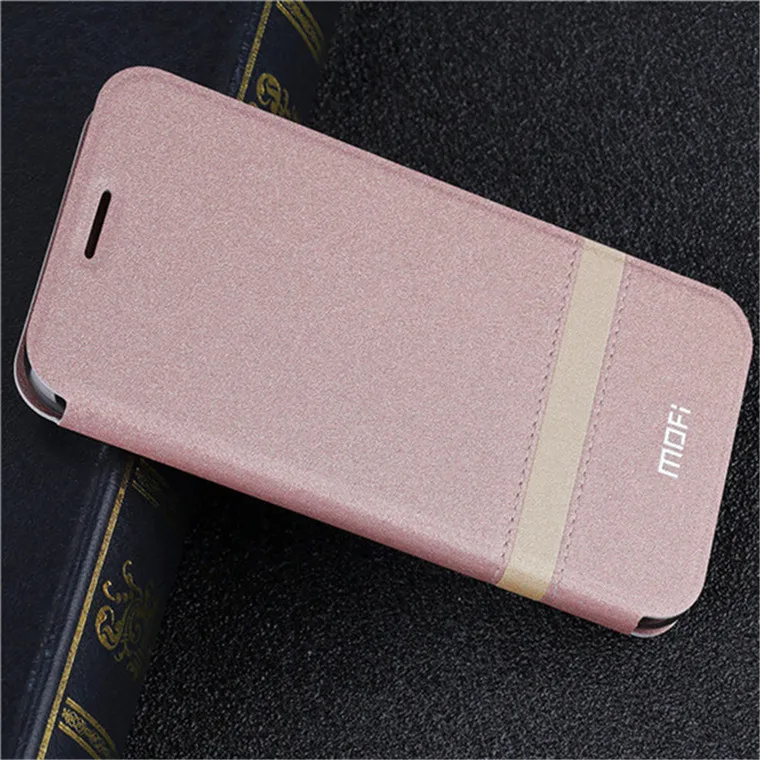 Rose Gold Чехол для Honor V20, чехол для huawei Honor View 20, флип-чехол MOFi, роскошный чехол из искусственной кожи, чехол-книжка - Цвет: Rose Gold