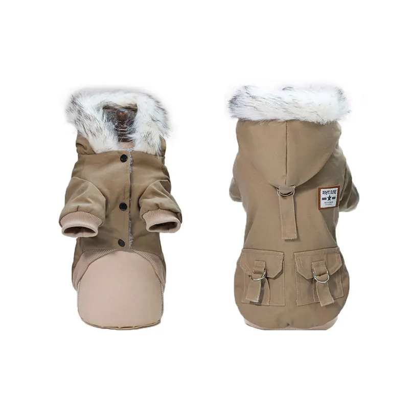 SENYEPETS Autumn And Winter New Dogs Clothes Warm Pet Military Wear Resistant Cotton Pets Clothe |