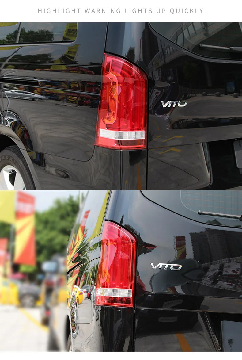 Автомобильный Стайлинг задний фонарь чехол для Benz Vito V260L задний фонарь светодиодный Benz Vito V260L задний фонарь