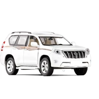 132 prado suv simulation toy car model alloy pull back children toys genuine license collection gift off road vehicle kids