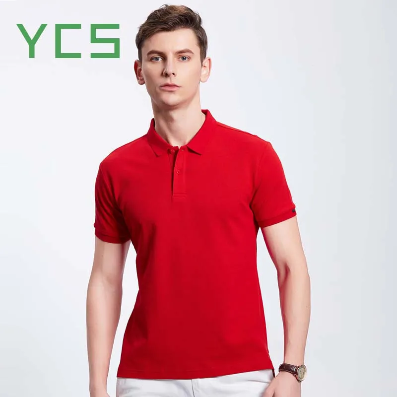 Рубашка-поло YCS Store мужская с вышивкой/принтом 100% хлопок | Мужская одежда