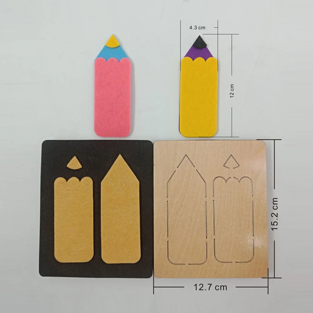 Карандашные металлические режущие штампы для скрапбукинга Деревянный Резак