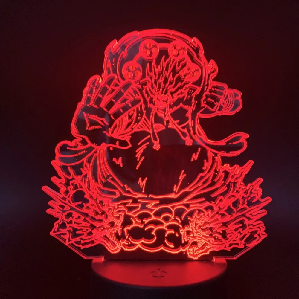 Одна деталь с принтом &quotМанки Д. Luffy Gear Fourth Power 3D светильник аниме Луффи фигурка