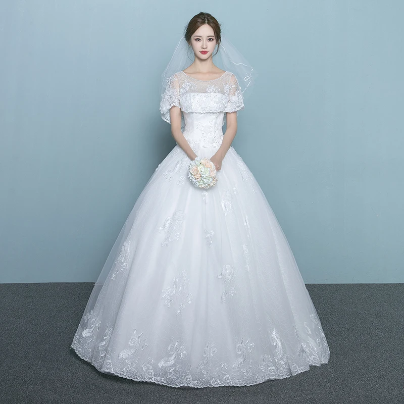 Long Sleeve Lace Wedding Dresses Sequin Tulle Gowns Weding Bridal Bride Weddingdress vestido de noiva | Свадьбы и торжества