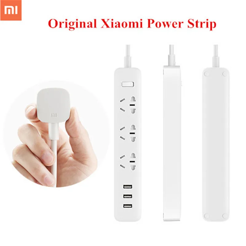 Зарядное устройство XiaoMi с 3 USB портами мини удлинитель стандартный разъем