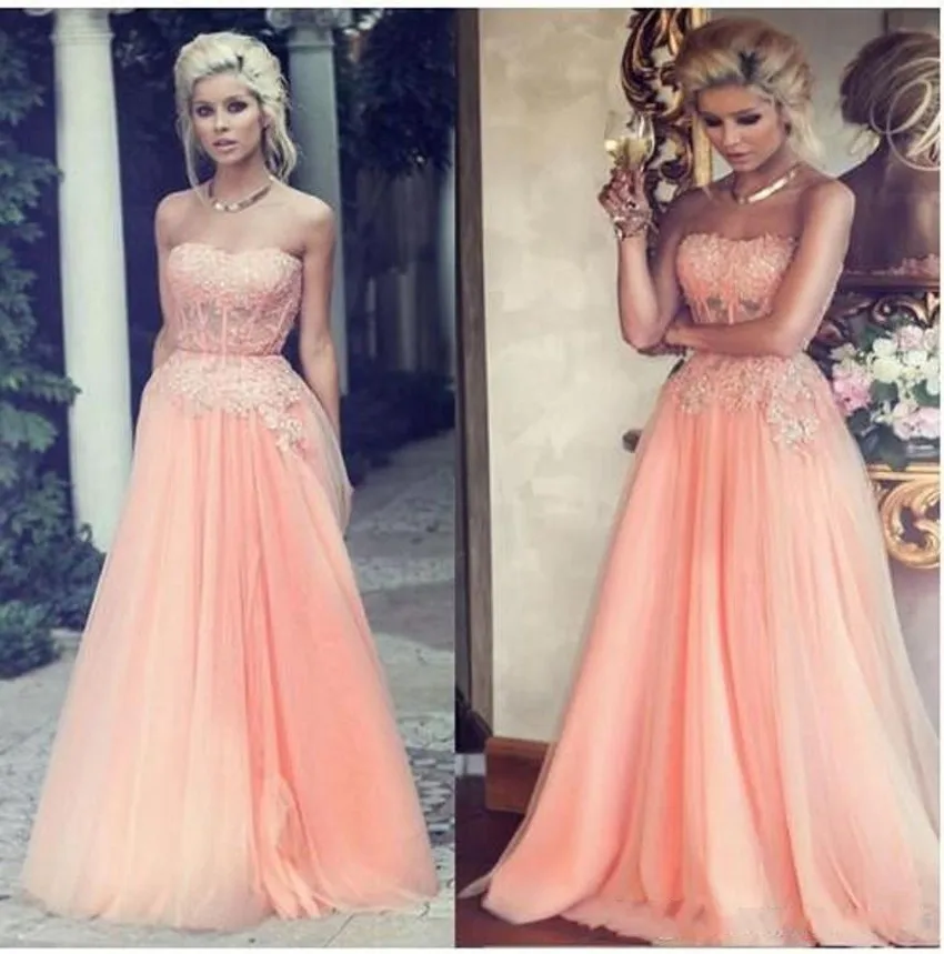 Vestido Де Festa line Без Бретелек Образным Вырезом Рукавов Кружева Аппликация Платье