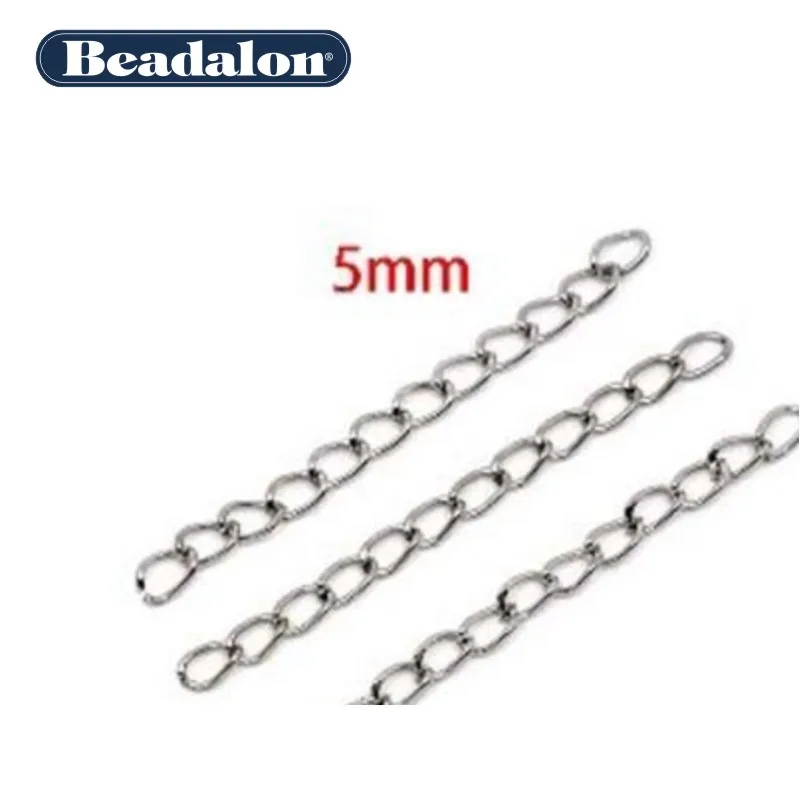 

200 Pcs Silver/Gold/Black Plated Extender Chain 5cm Jewelry Making