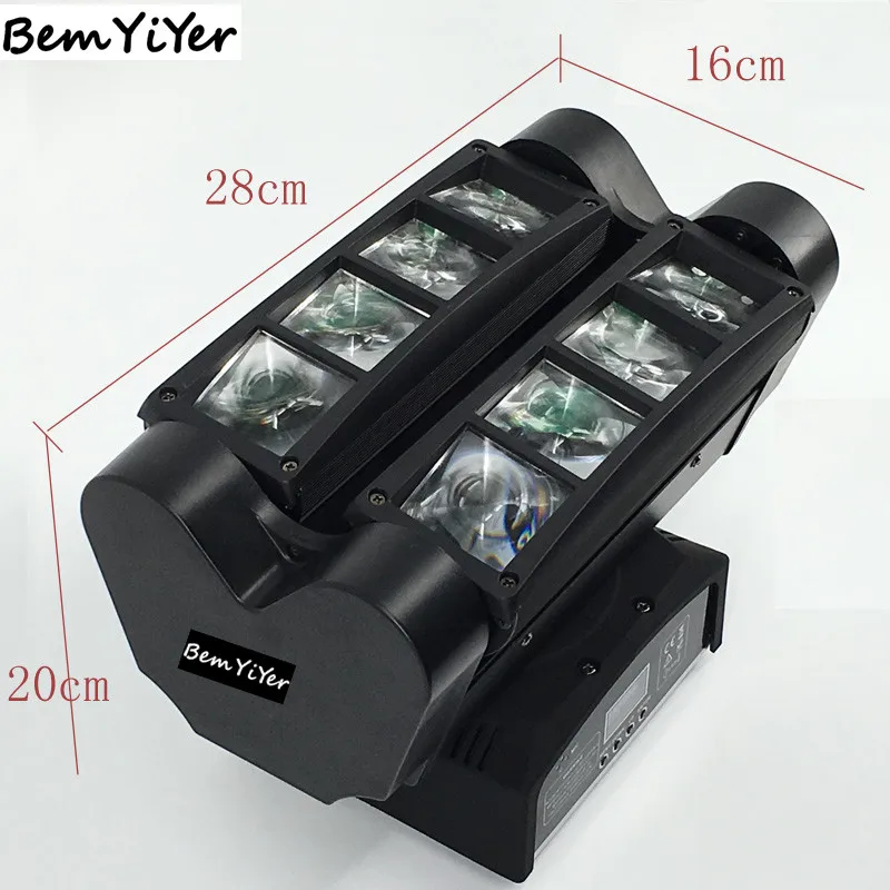 4 шт./лот 8x10 w led мини-Паук бар Луч переезд головного света/Quad-RGBW/DJ/эффект