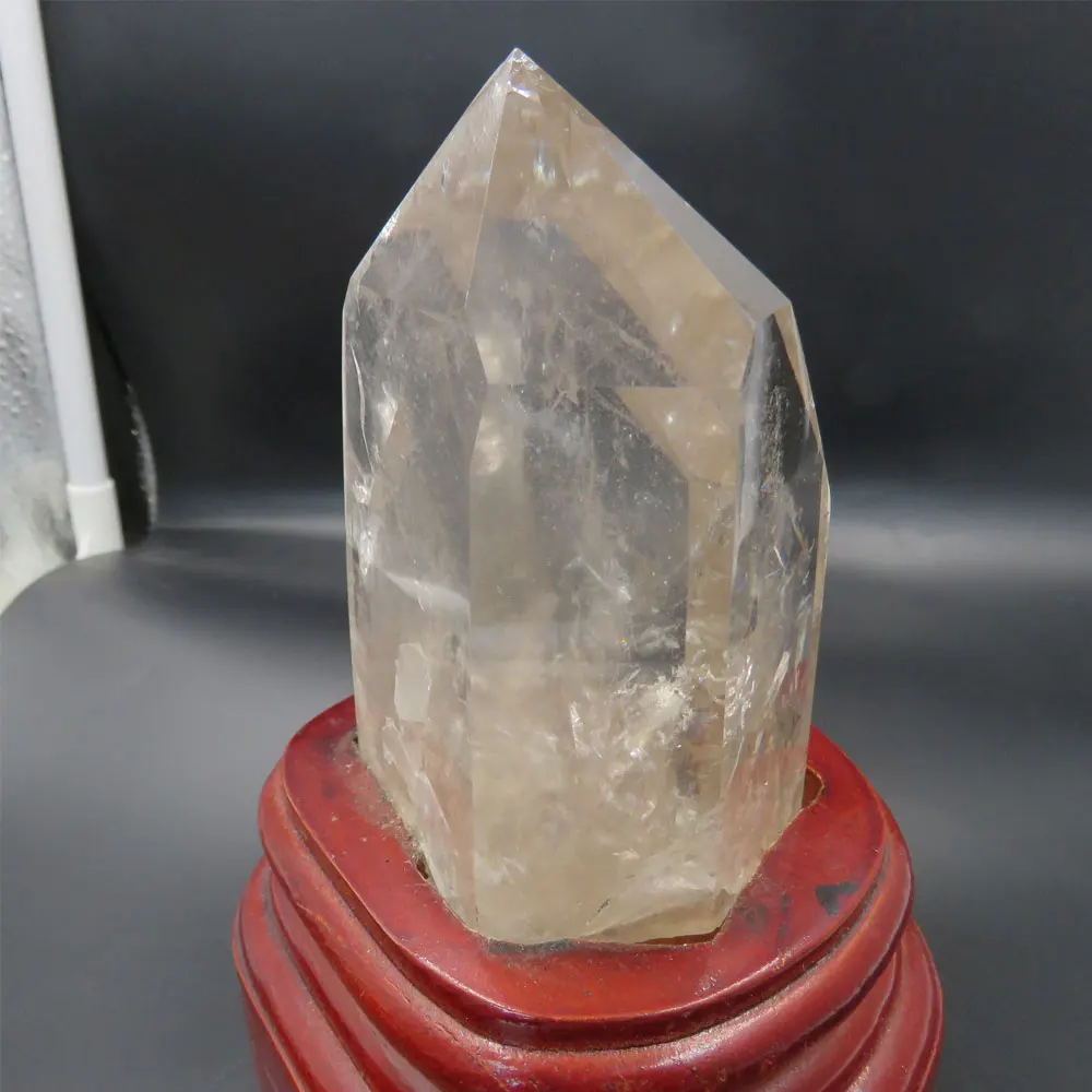 @ RARE NEW 638 г Натуральный прозрачный кварцовый одноконцевый кристаллический