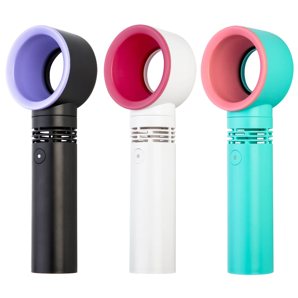 Портативный вентилятор перезаряжаемый через USB портативный безлопастный ручной